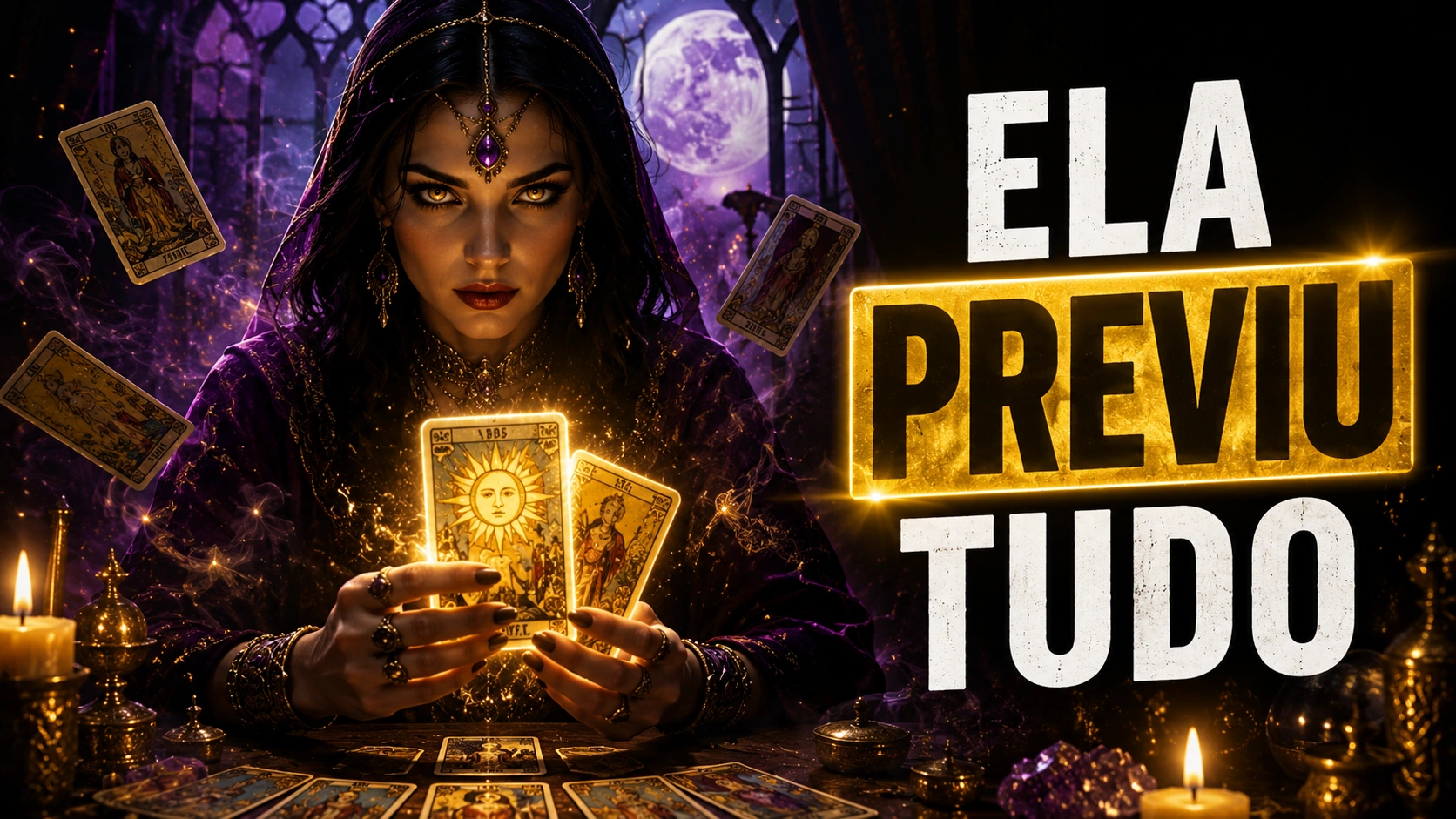 Thumb de canal de esoterismo gerada com IA